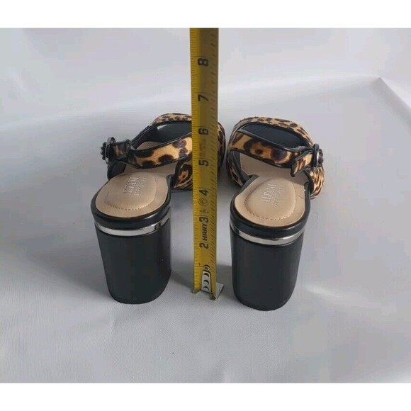 Alfani Florraa Women's Brown Leopard Slingback Block Heels Sandals Size 7W - Picture 6 of 8